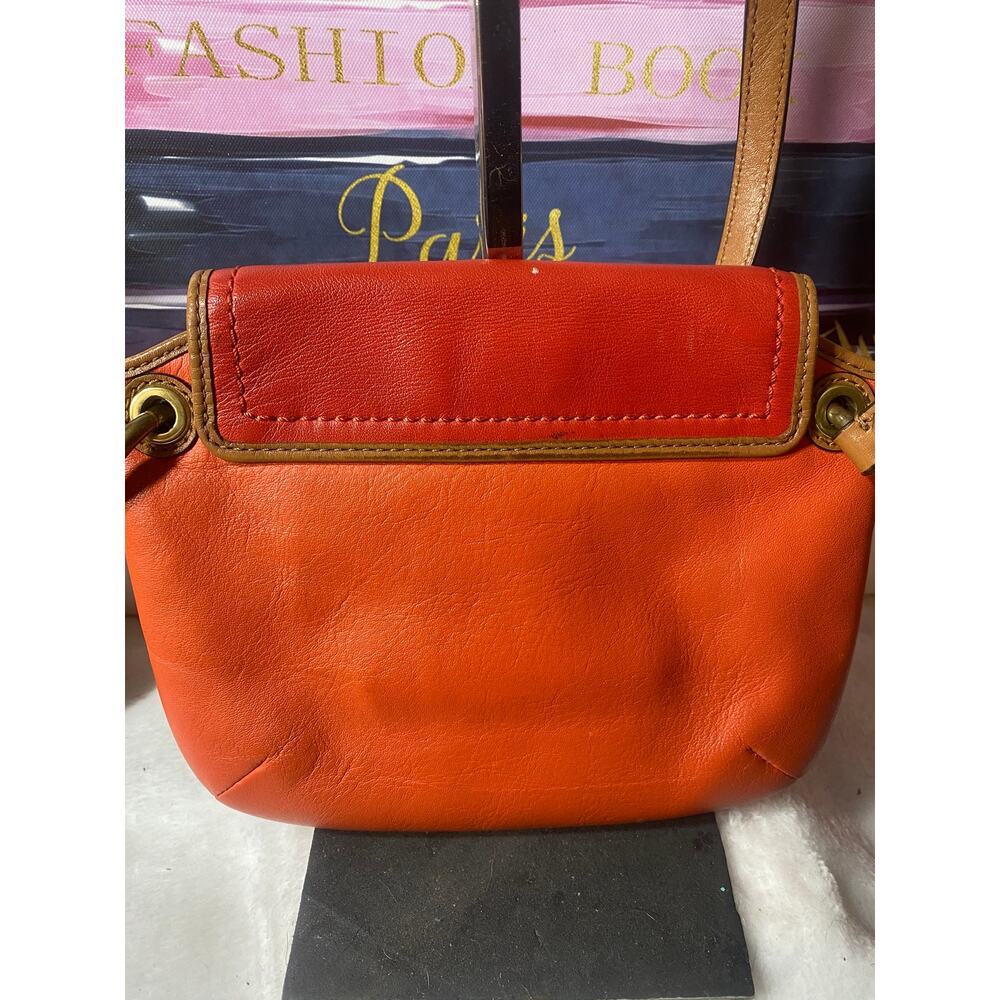 GUC Coach Poppy Colorblock Leather Flap Crossbody Bag - Picture 2 of 10